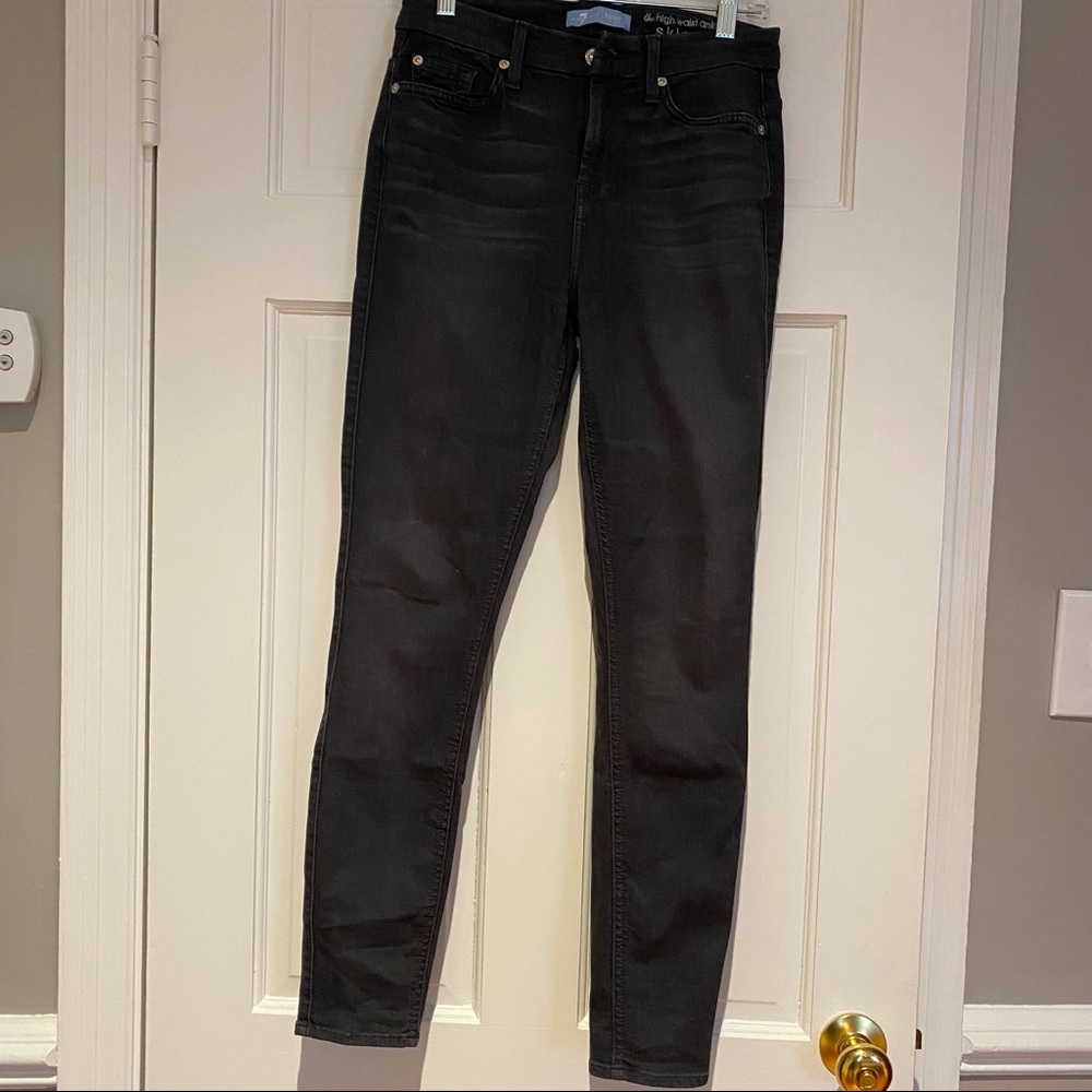 7 For All Mankind The High Waist Ankle Skinny